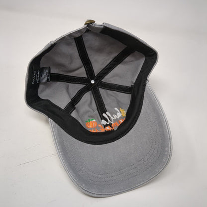 Hello Pumpkin Slideback Hat Gray One Size Adjustable Embroidered David And Young