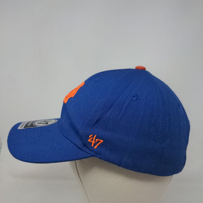 47 Brand Men's Strapback Hat Blue OSFA Embroidered New York Mets Logo MLB