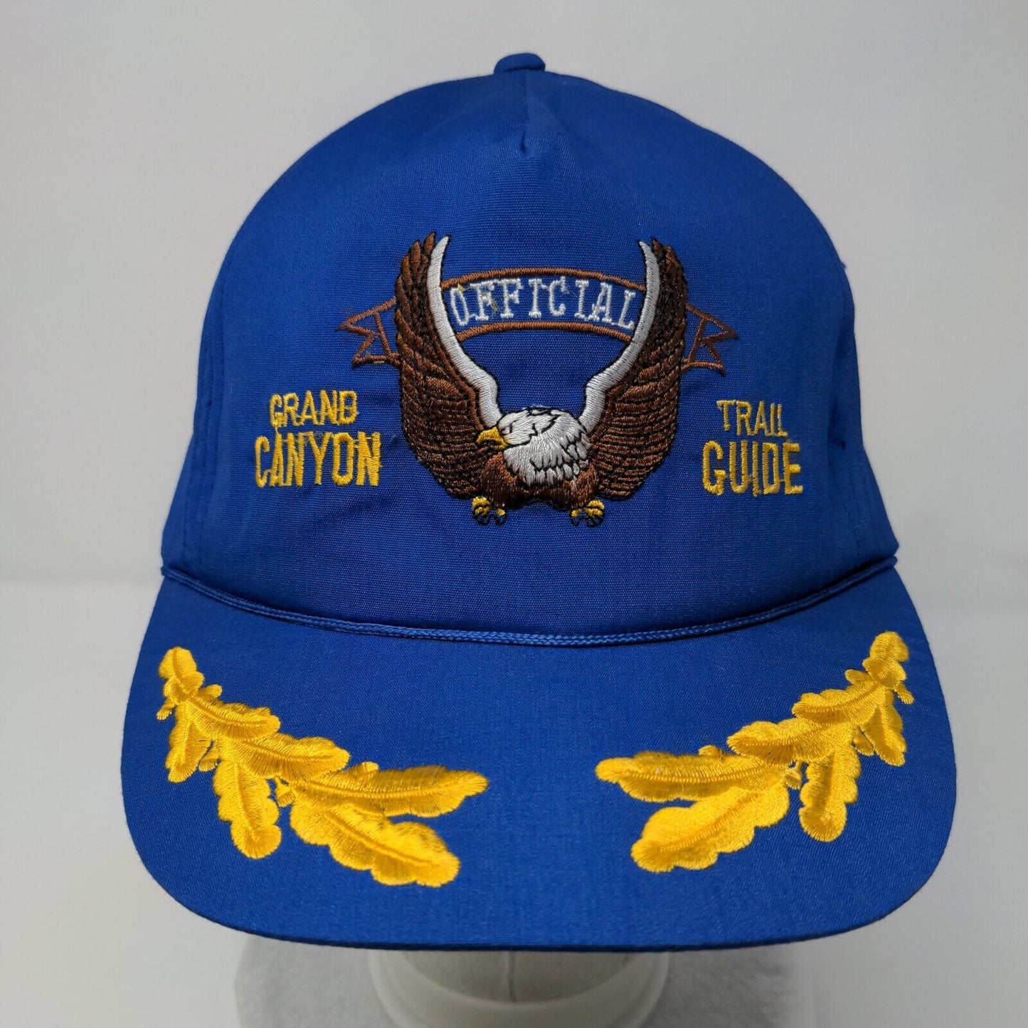 Official Grand Canyon Trail Guide Snapback Hat Blue OSFA Adjustable Rope