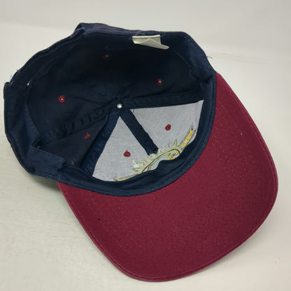 907 Alaska Brand Baseball Cap Blue Red OSFM Last Frontier Map Embroidered Hat