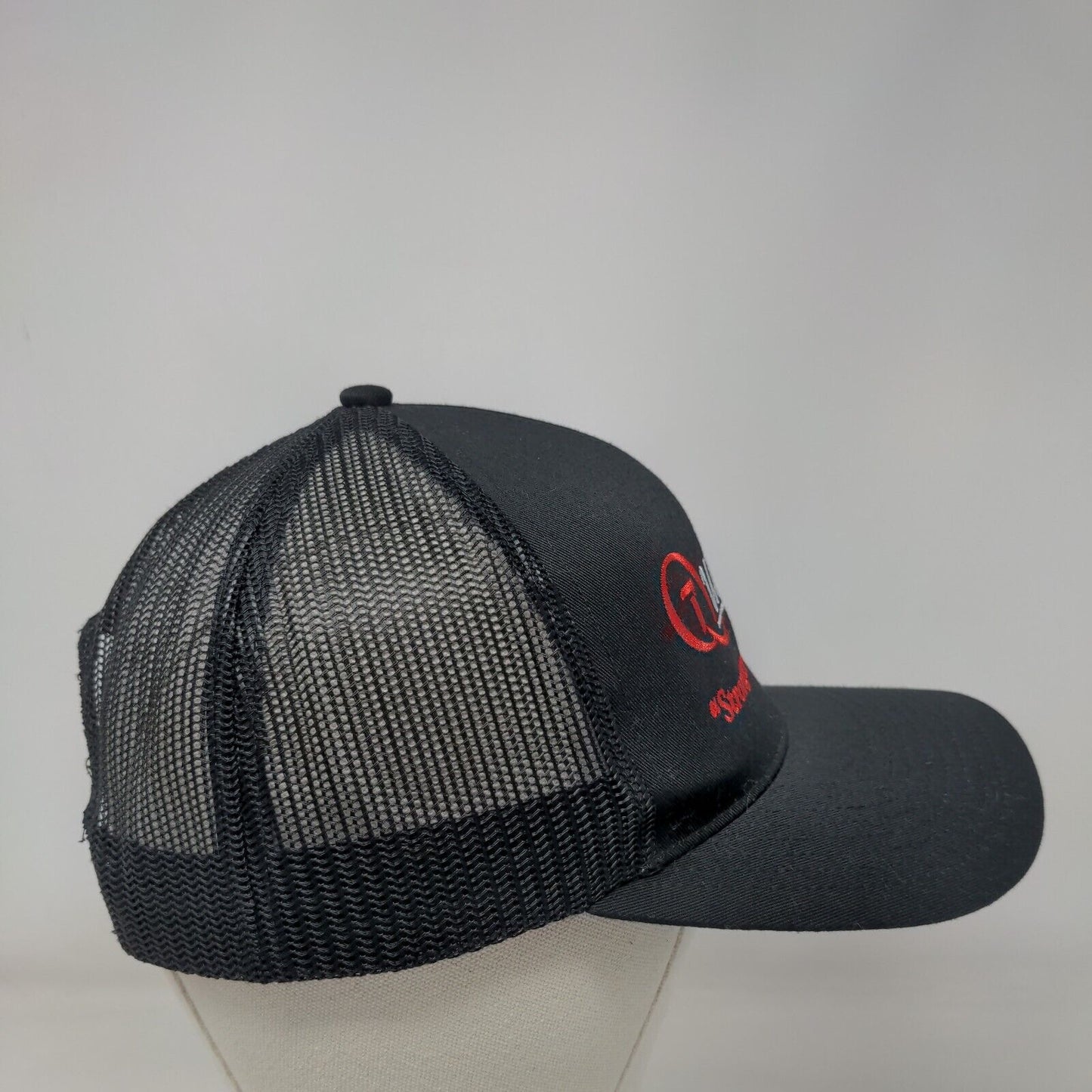 Quick Tie Systems Snapback Trucker Hat Black One Size Cap America
