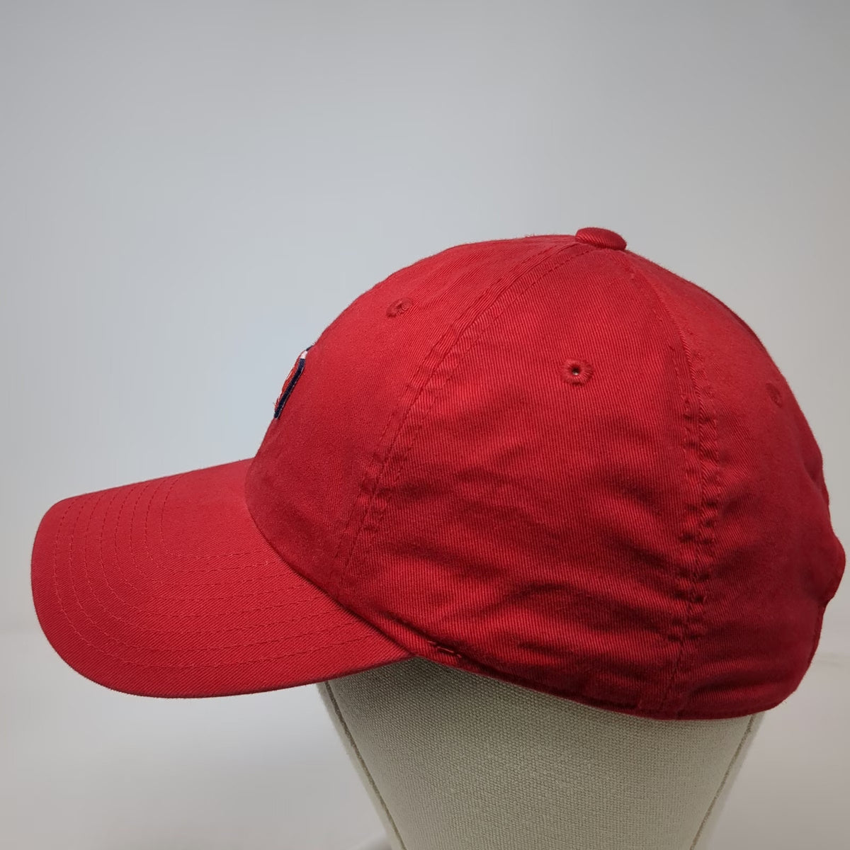 American Needle Baseball Cap Red One Size Whitetail Resort Patch Slideback Hat