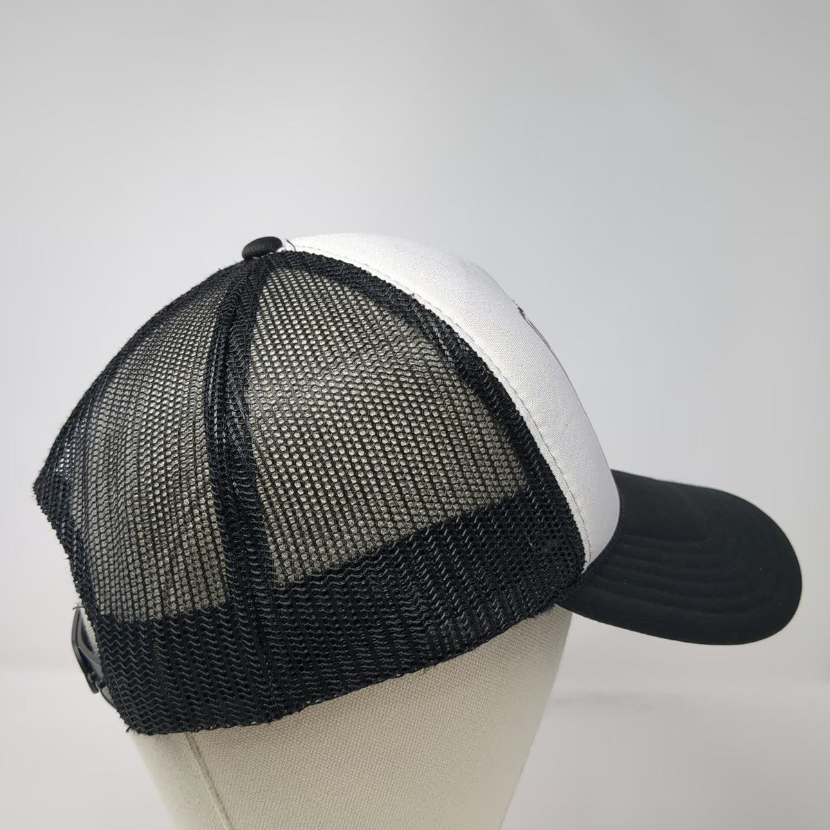 Otto Trucker Hat Black White One Size Shake & Bake Motorsports Mesh Snapback