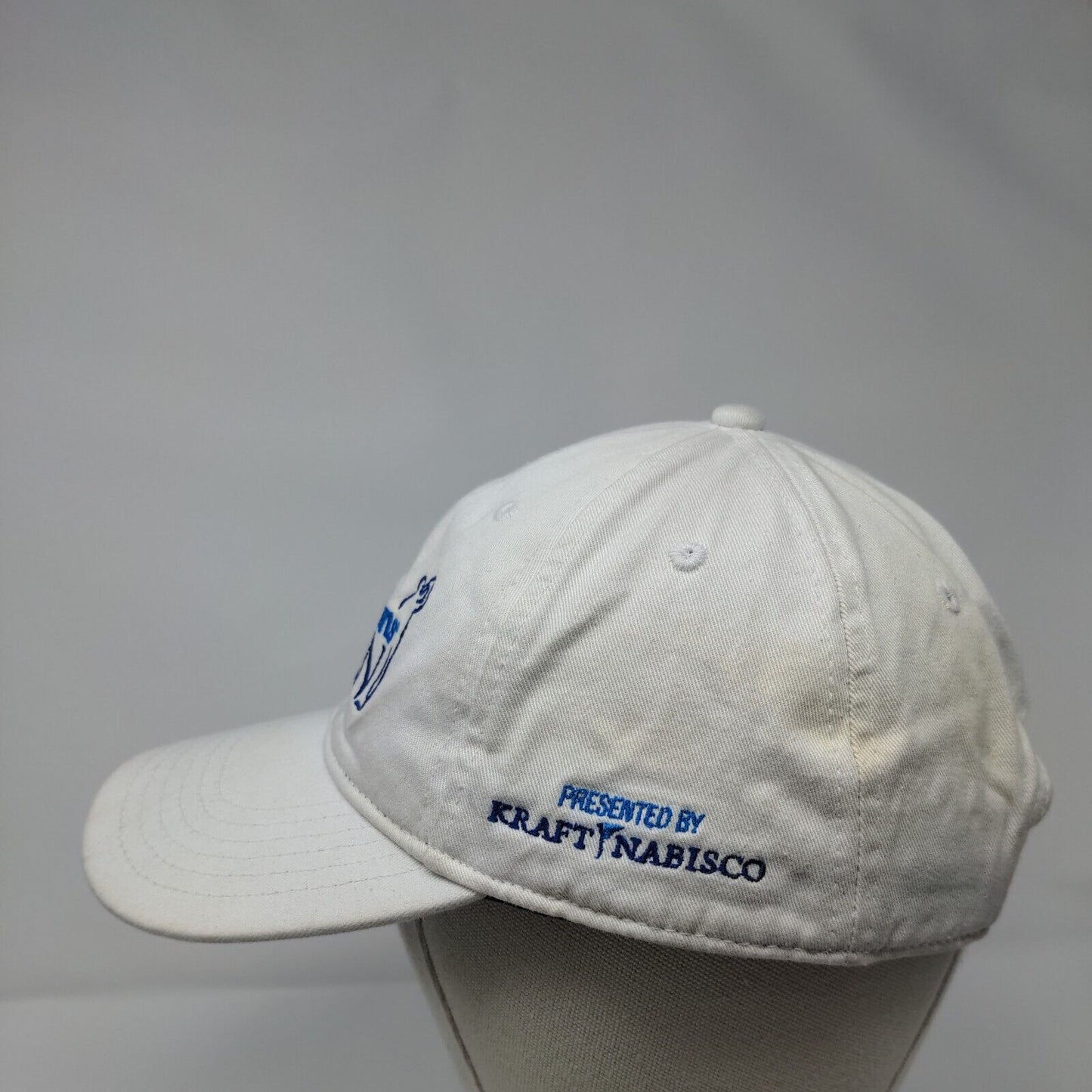 Albertsons Boise Open Slideback Hat White One Size Embroidered Ivory