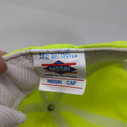Nissin 5 Panel Green Hat One Size Ore Ida Burley Idaho Rope High Vis Strapback