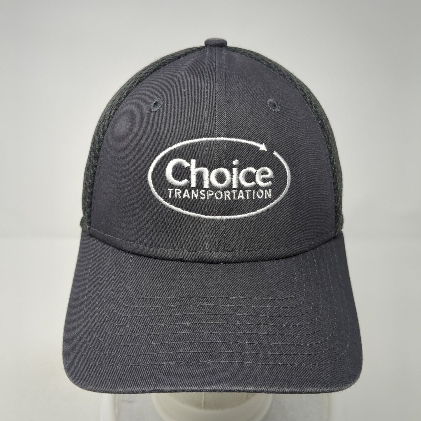 Choice Transportation Fitted Mesh Back Hat Gray S/M New Era Embroidered