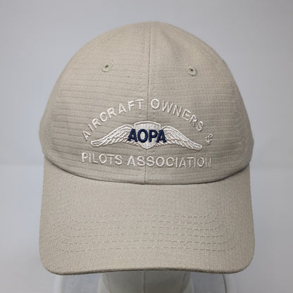 Aircraft Owner's & Pilots Association Slideback Baseball Cap Beige OS Adjustable
