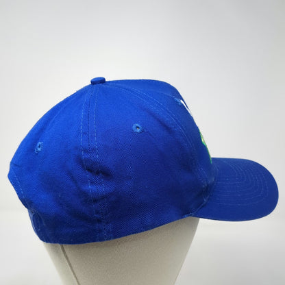 KC Snapback Hat Blue One Size Embroidered VB Lemon Graphic Structured Apparel