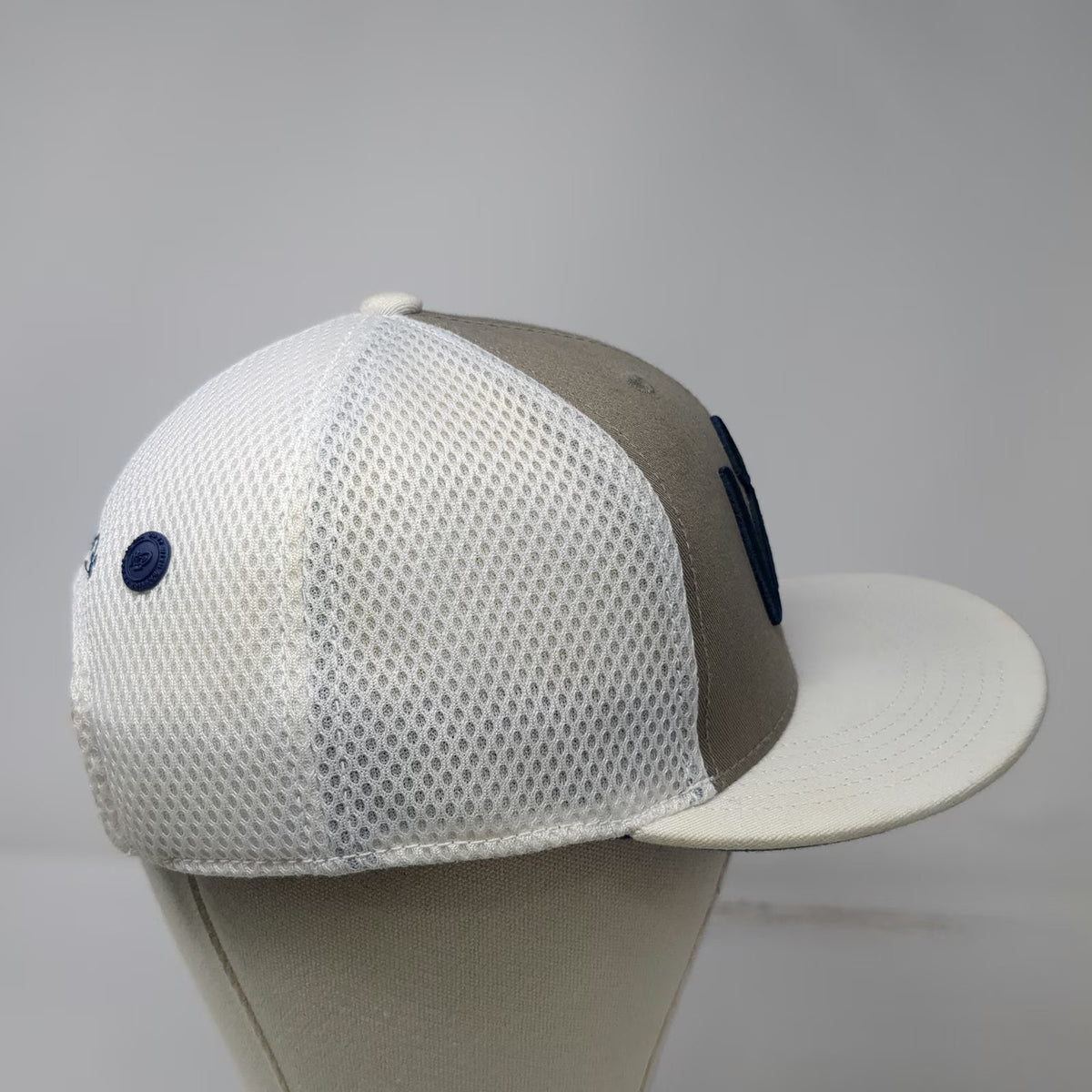 Vice Golf Trucker Hat Gray White Blue One Size Mesh Back Snapback Squad Patch
