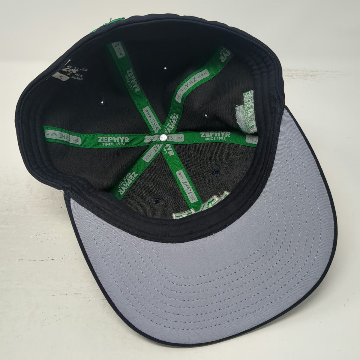 Notre Dame Fighting Irish NCAA Zephyr Cap Blue L Indiana State Shamrock Hat
