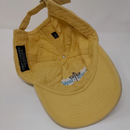 Land View Slideback Hat Yellow OSFA Embroidered Drift Creek Outdoors