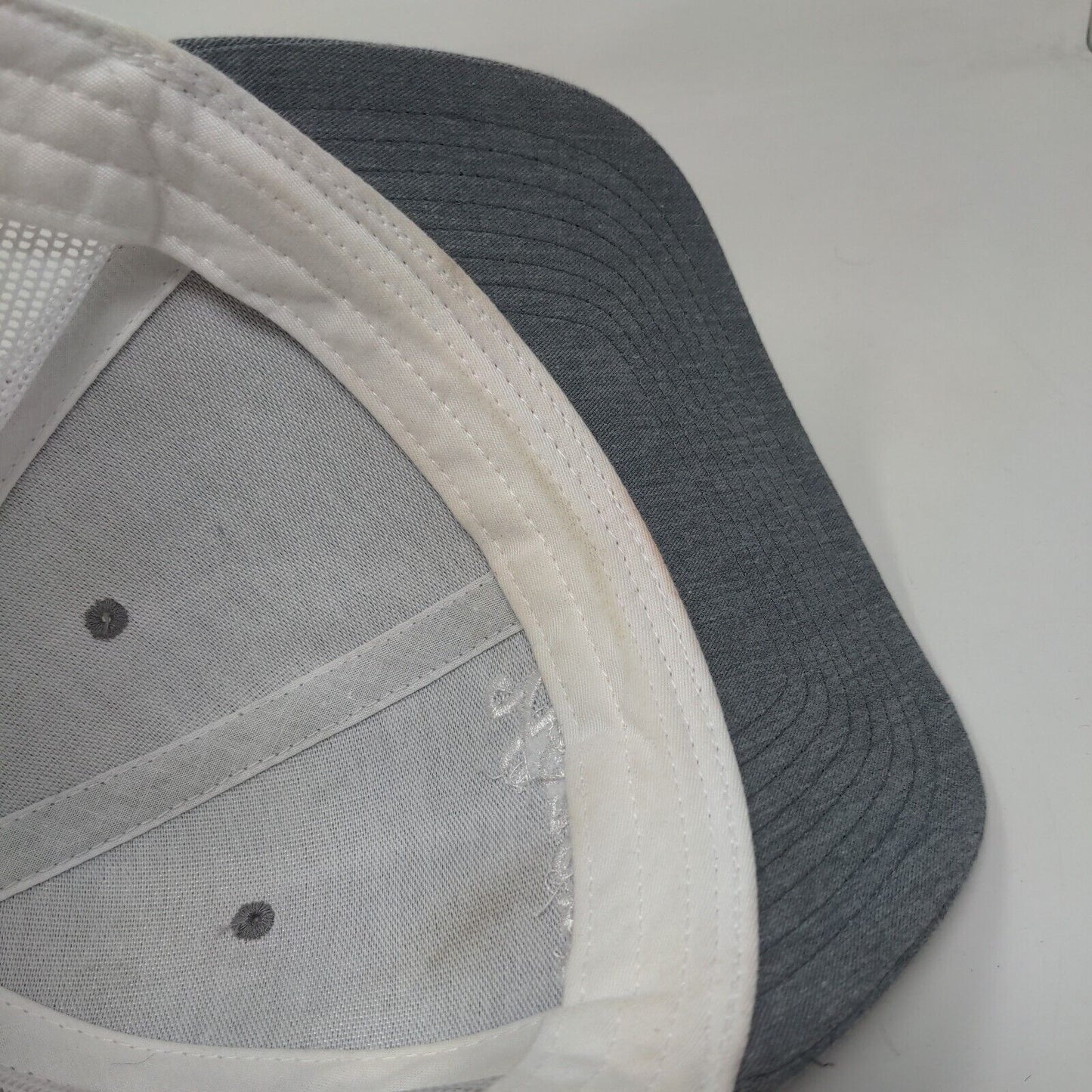 Hazera Snapback Mesh Back Trucker Hat Gray One Size Colorblock Richardson