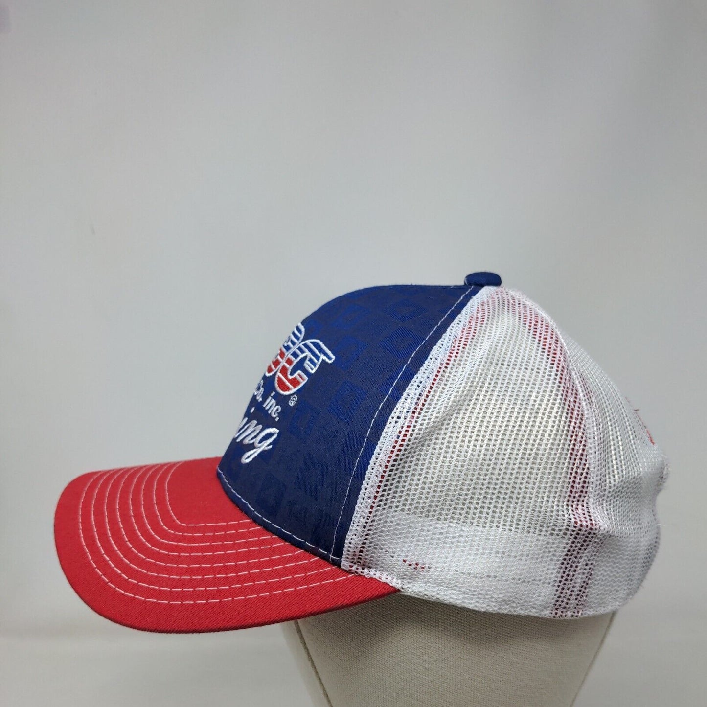 ABC Supply Co. Inc. Racing Strapback Mesh Back Trucker Hat Multi One Size
