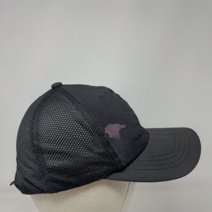 Hind Slideback Mesh Back Trucker Hat Black One Size Adjustable 6 Panel Running