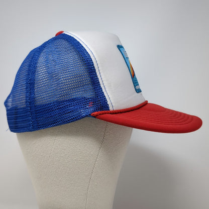Cobra Trucker Hat White Montucky Cold Snacks Horse Patch Snapback Rope One Size