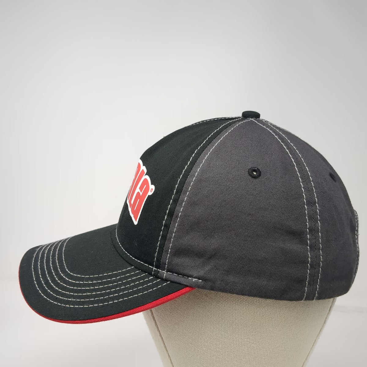 Rapala 5 Panel Black Hat One Size Embroidered Logo Adjustable Fishing Lure Cap