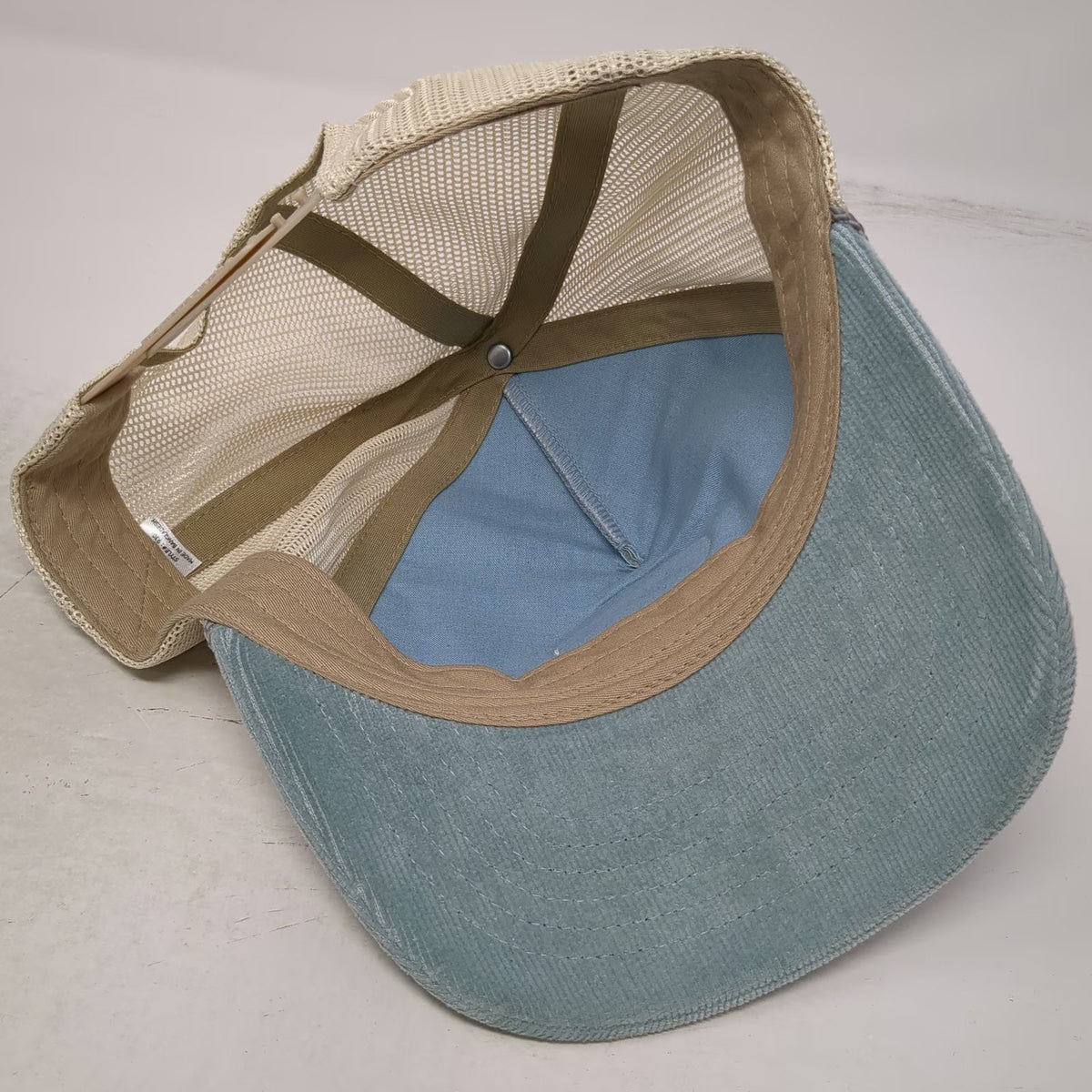 Richardson Trucker Hat Blue One Size Corduroy Mesh Back Rope Tennessee Whiskey
