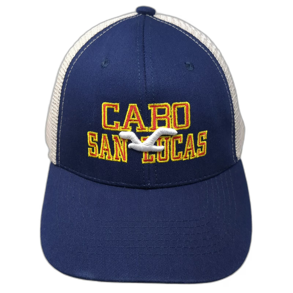 Baseball Cap Blue One Size Cabo San Lucas Mesh Strapback Seagull Mexico Hat