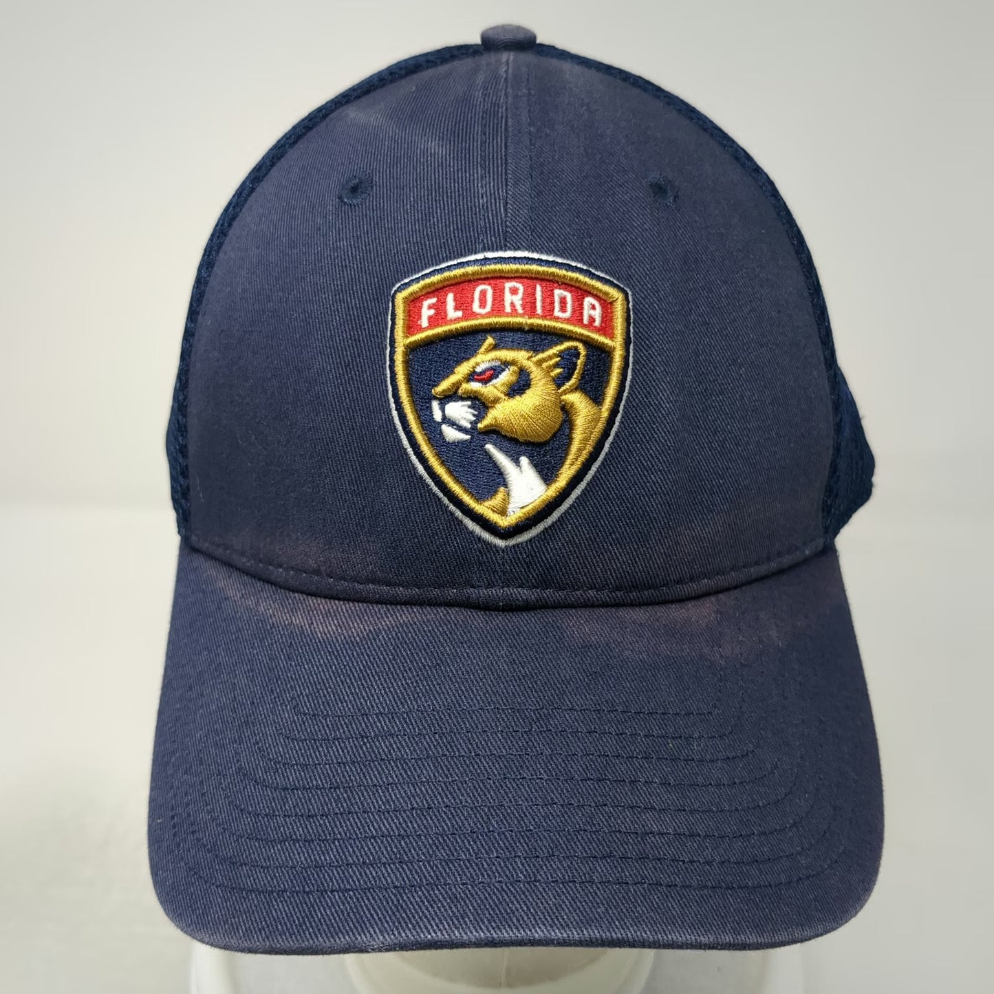 Florida Panthers NHL Fanatics Cap Blue XL Mesh Back Flex Fit Curved Brim Hat