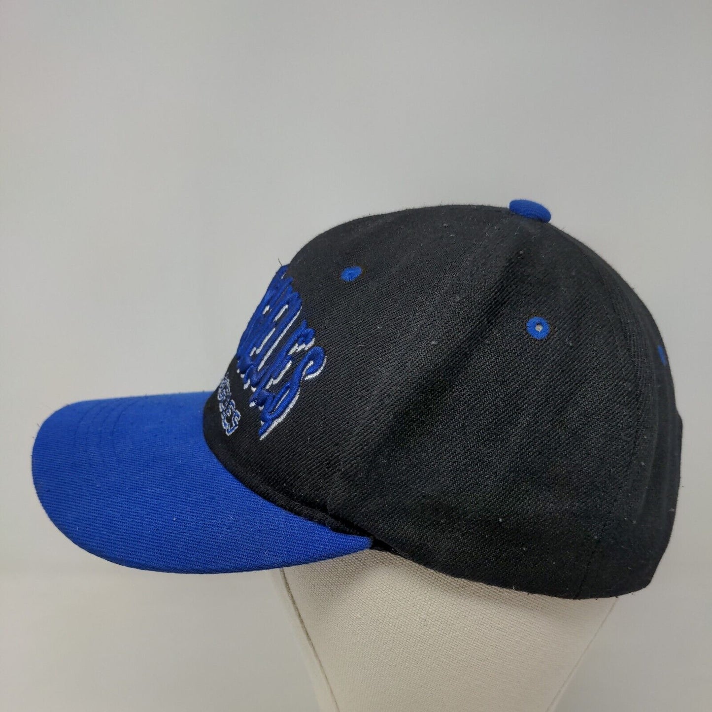 Unbranded Men's Snapback Hat Black Blue Embroidered Los Angeles Logo