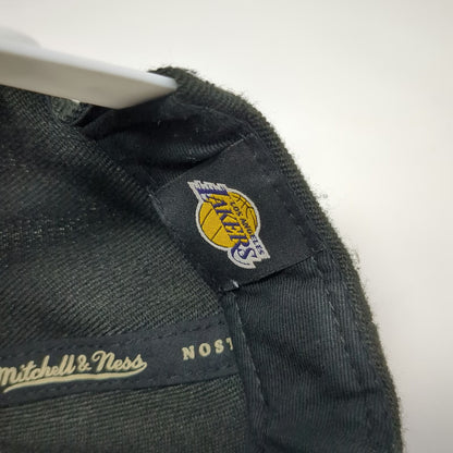 Mitchell & Ness Los Angeles Lakers NBA Snapback Hat Black White Blue One Size OS