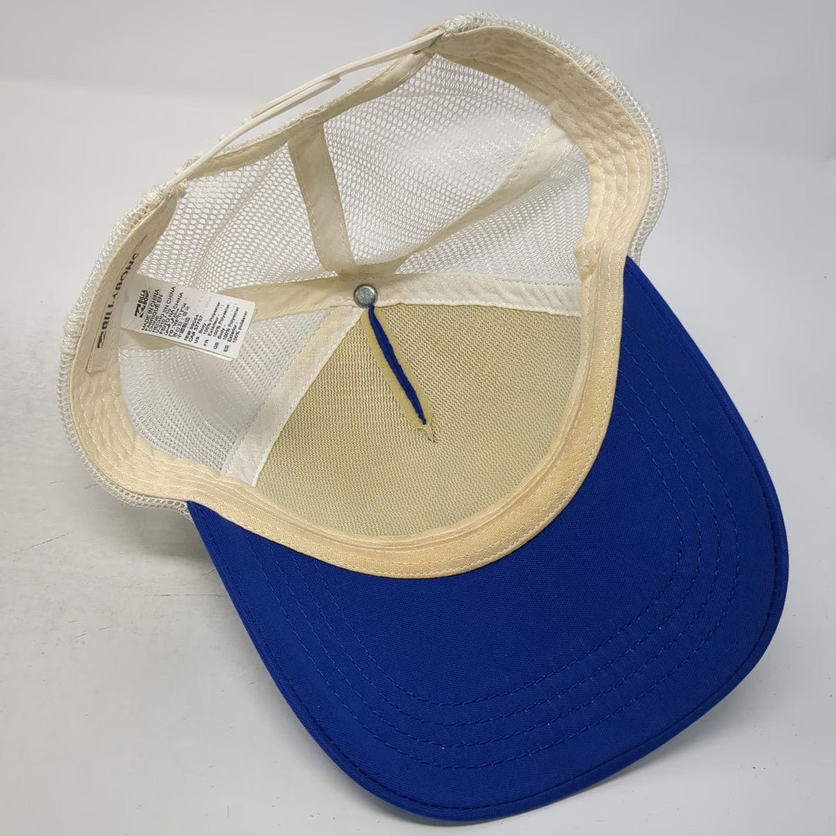 Billabong Trucker Hat Blue One Size Stoked Graphic Mesh Back Snapback Surf Cap
