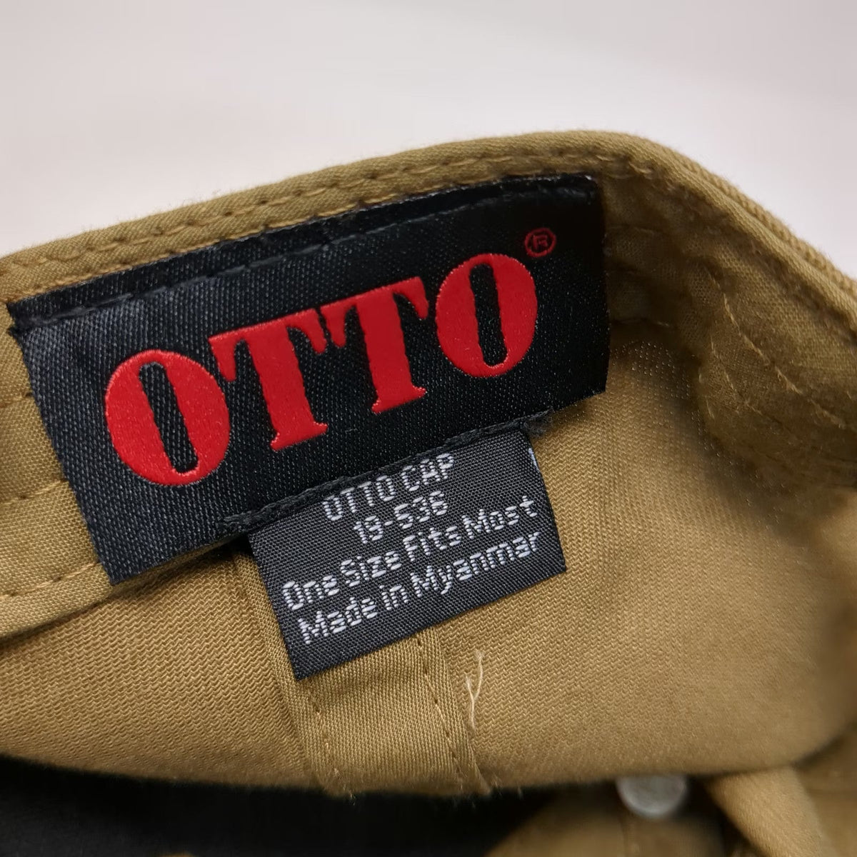 Otto Baseball Cap Brown One Size Strapback Embroidered Paymaster Limosine Hat