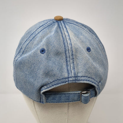 FRIENDS Slideback Hat Blue One Size Adjustable Embroidered Denim Warner Bros.
