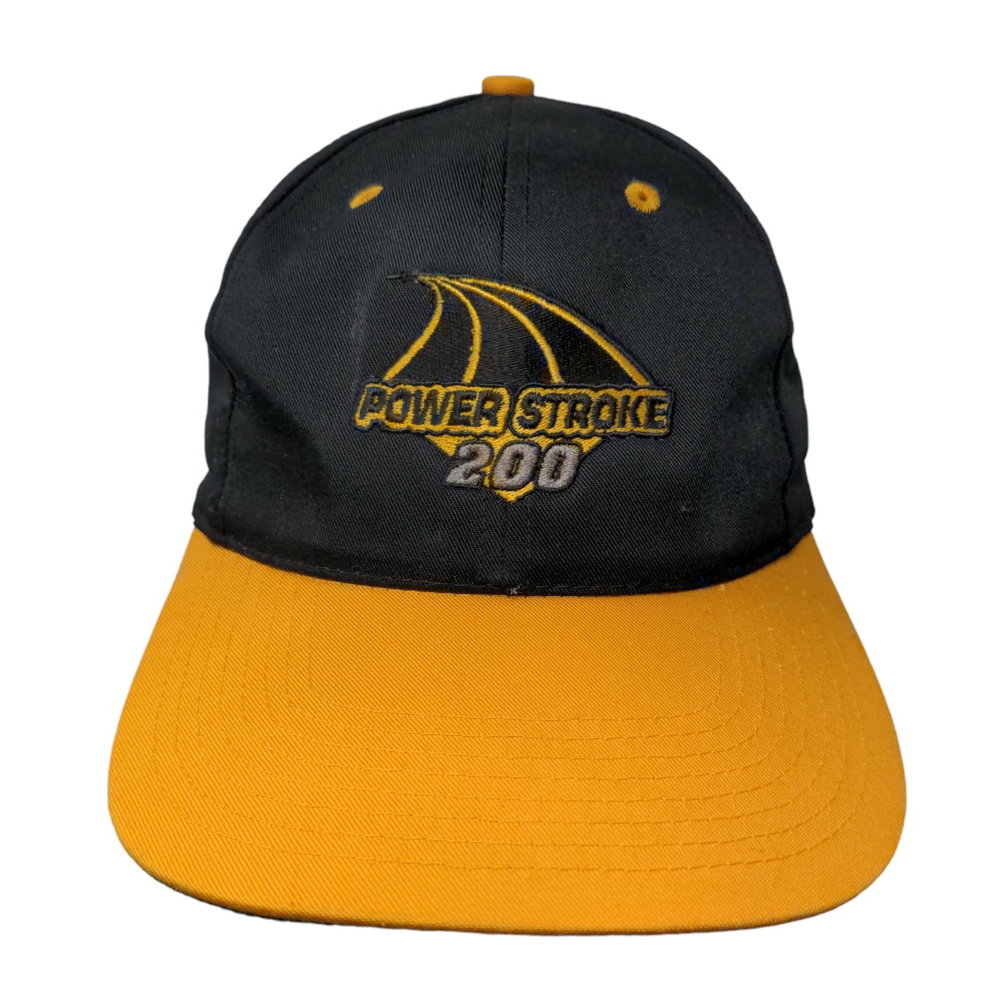 San Sun Men's Snapback Hat Black Size OSFA Embroidered Power Stroke 200