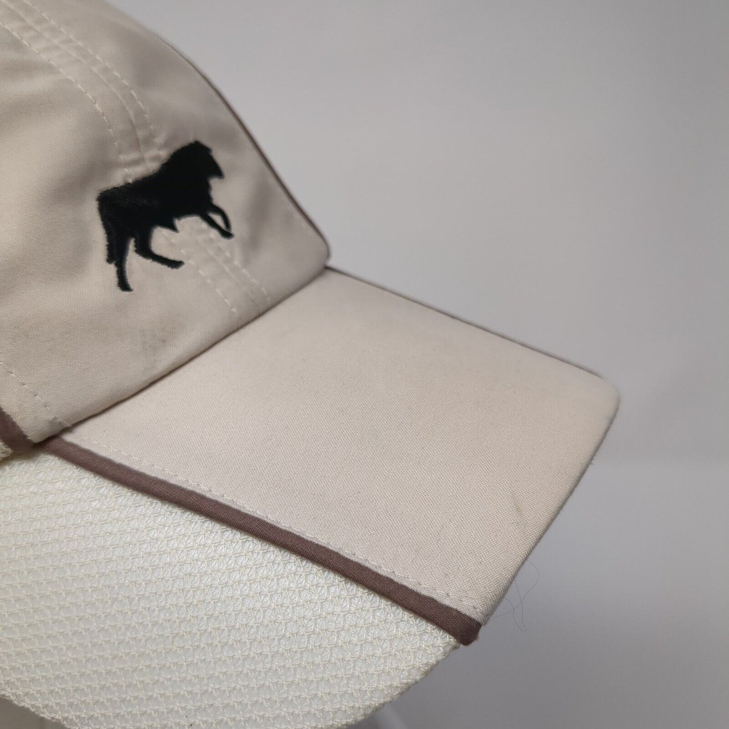 Gabriel Feliu Pedro SL Strapback Hat Tan 57cm Adjustable Embroidered Breathable