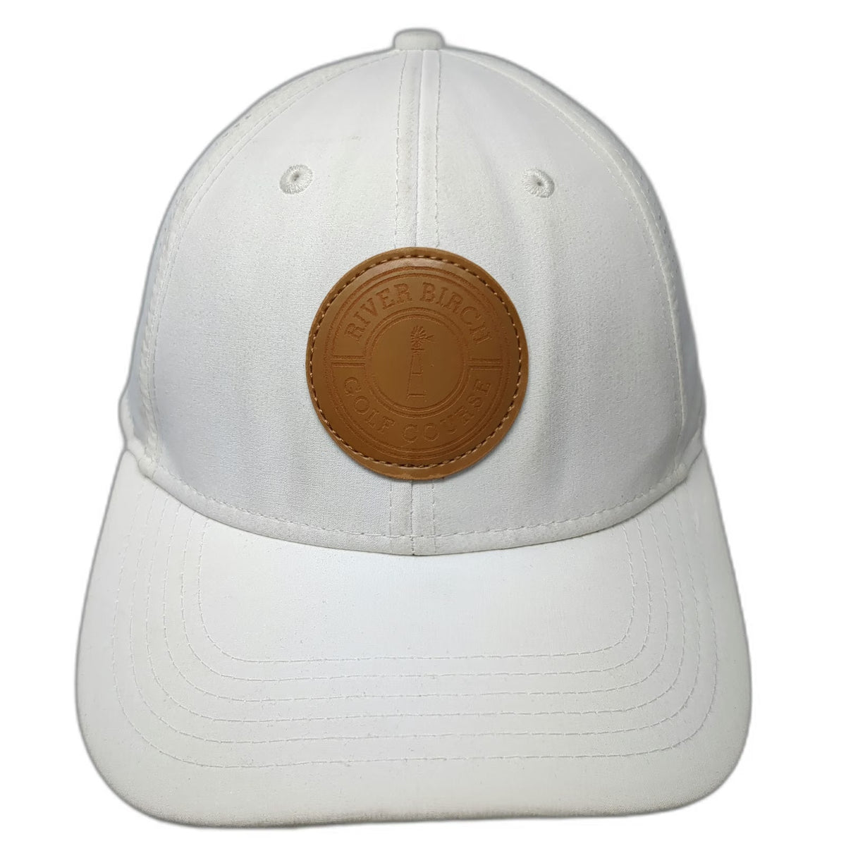 Legendary Baseball Cap White One Size River Birch Golf Course Perforated Hat