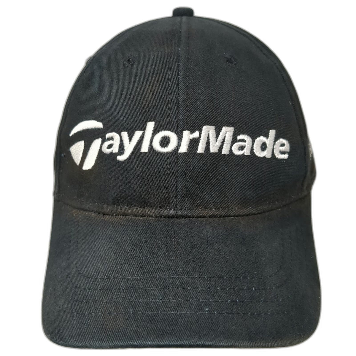 TaylorMade Baseball Cap Black One Size The Club Logo Slideback Cotton Golf Hat