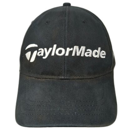TaylorMade Baseball Cap Black One Size The Club Logo Slideback Cotton Golf Hat