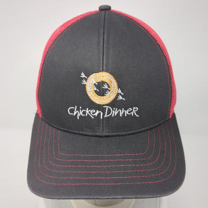 Chicken Dinner Women's Snapback Trucker Hat Multi One Size Mesh Back