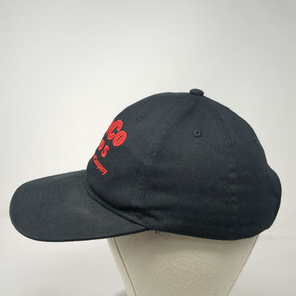 KC Baseball Cap Black One Size WinCo Foods Embroidered Logo Strapback Hat