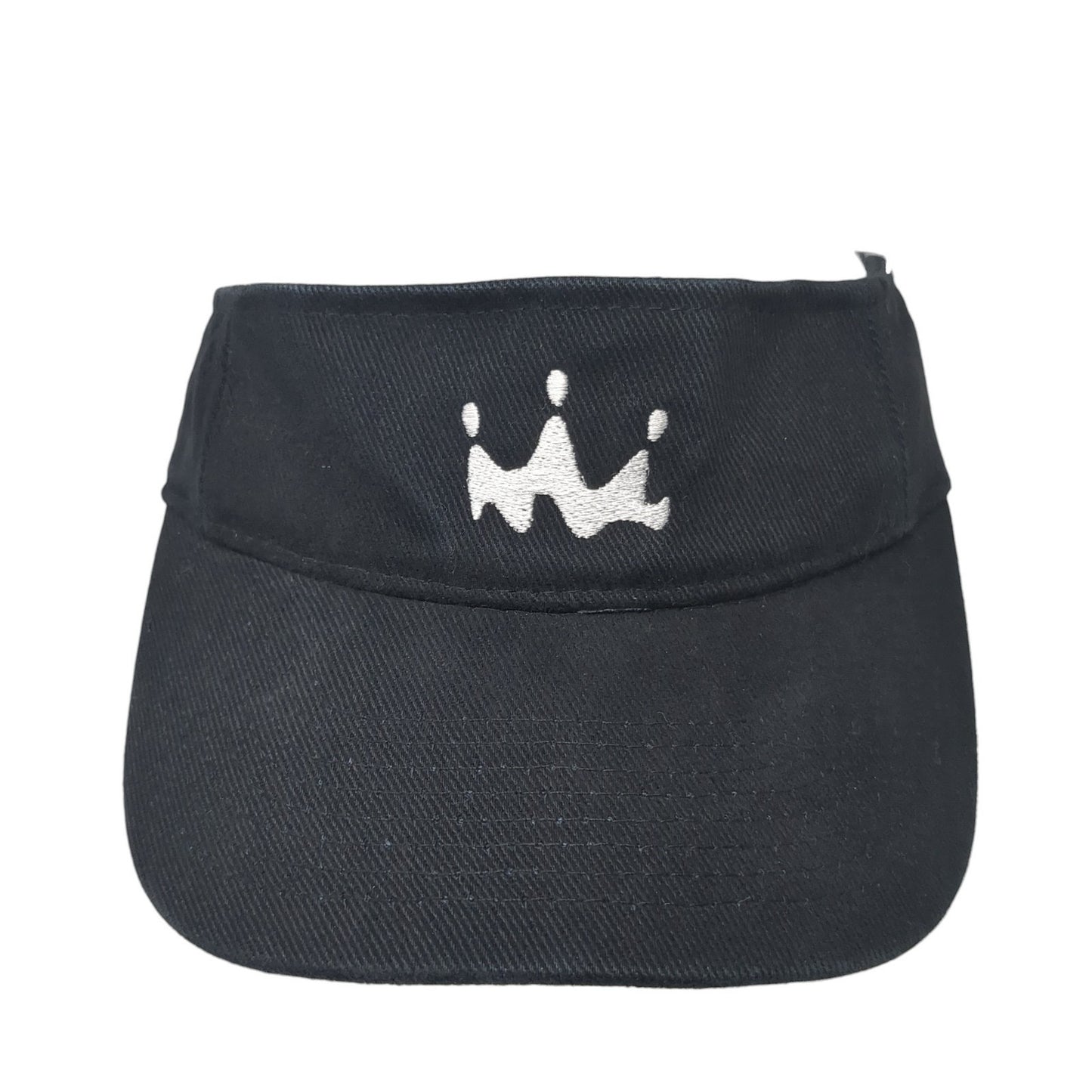 Headmost Sun Visor Hat Black One Size Adjustable Strap Lightweight Embroidered
