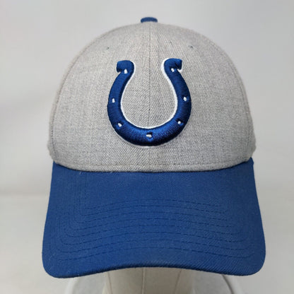 New Era Strapback Hat NFL Indianapolis Colts Embroidered Crown Royal Blue Gray