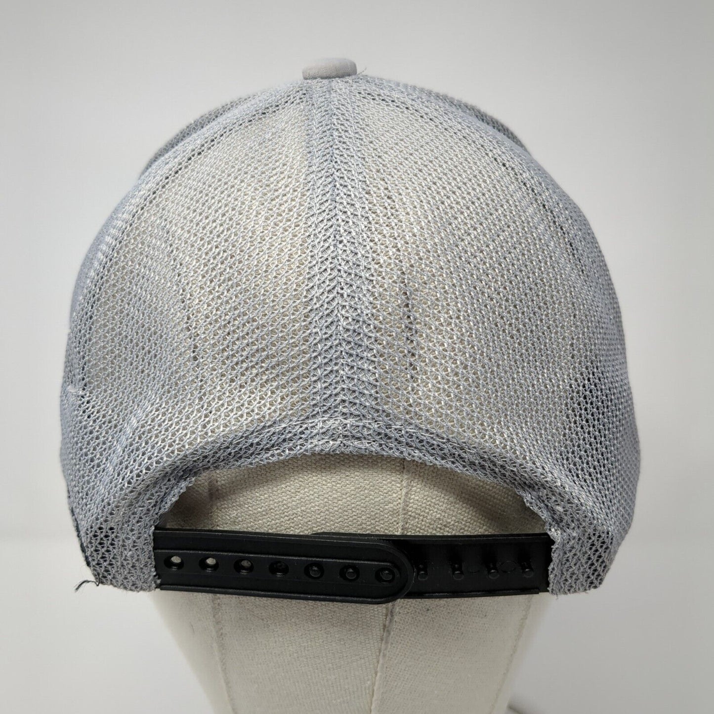 Saaka Snapback Trucker Hat Gray One Size Adjustable Embroidered Mesh Back