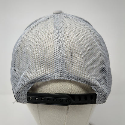 Saaka Snapback Trucker Hat Gray One Size Adjustable Embroidered Mesh Back
