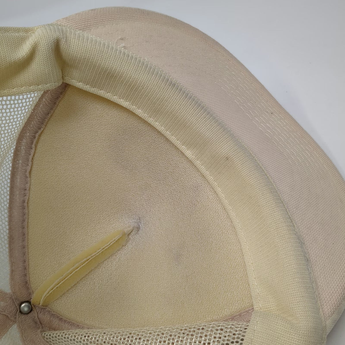 Otto Trucker Hat Beige One Size CART Community Rural Transportation Rope Brim