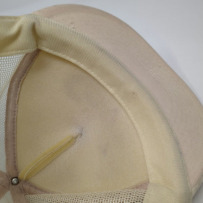 Otto Trucker Hat Beige One Size CART Community Rural Transportation Rope Brim