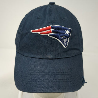 '47 New England Patriots NFL Blue One Size Cap Distressed Slideback Buckle Hat
