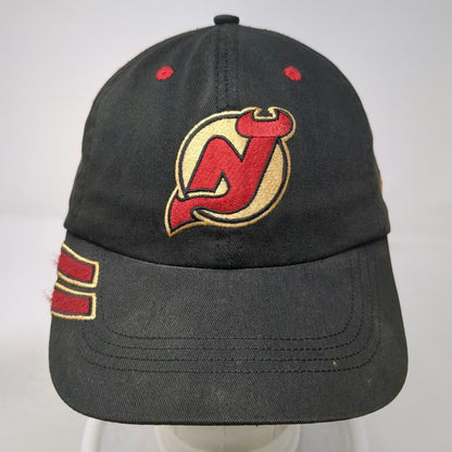 Pro Player New Jersey Devils NHL Black Hat Vintage Baseball Cap Center Ice Red