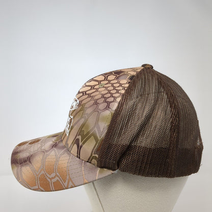 Smoky Bar Store Adventure Headquarters Snapback Trucker Hat Camo OS Yupoong