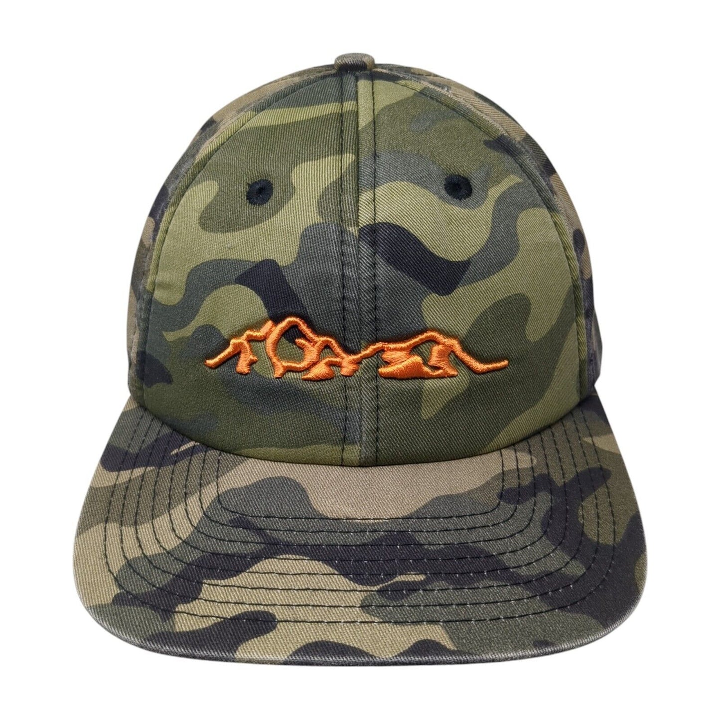 Mtn Land Snapback Hat Camo One Size Adjustable Embroidered Paramount
