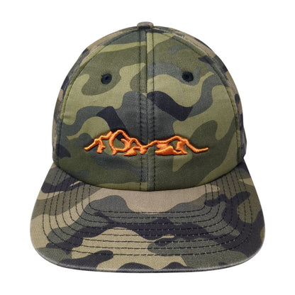 Mtn Land Snapback Hat Camo One Size Adjustable Embroidered Paramount