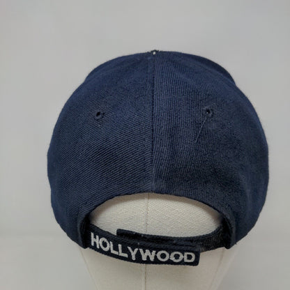 Blue Ocean Men's Strapback Hat Blue Adjustable Embroidered Logo Acrylic