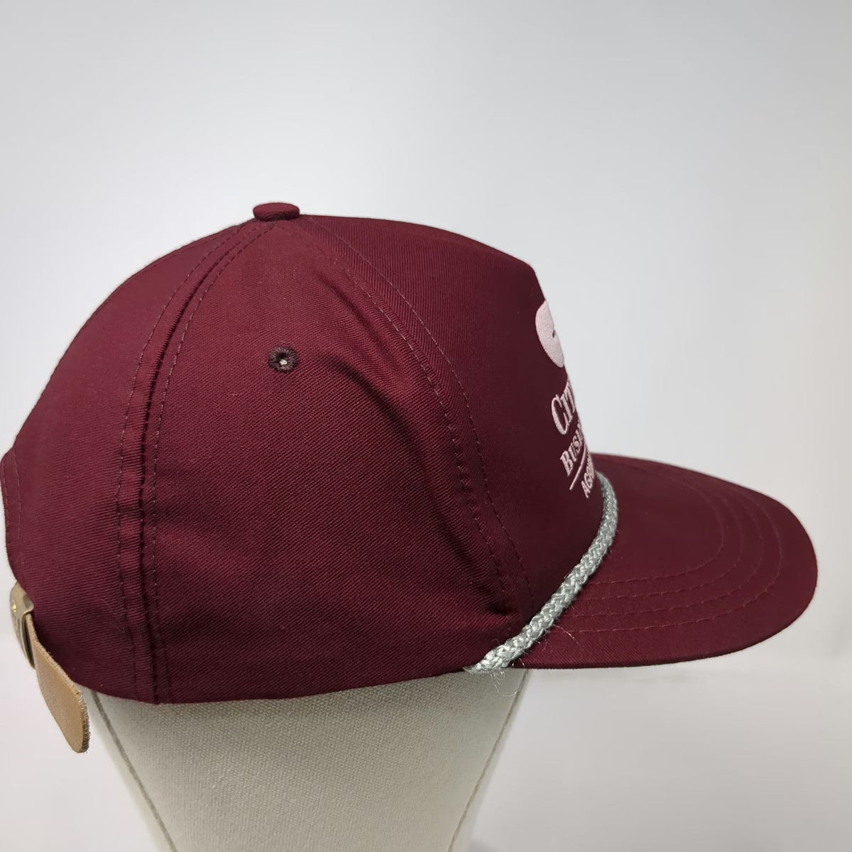 B&C Trucker Red Hat One Size Citizens Business Bank Agribusiness Dept Rope