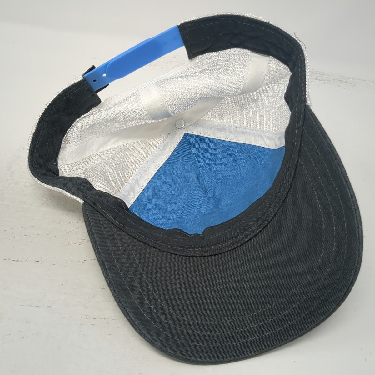 Patagonia Trucker Hat Gray White One Size Snapback Bison Buffalo Mesh Back