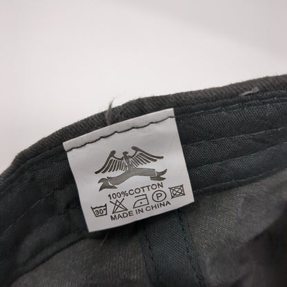 Pride Slideback Hat Gray One Size Adjustable Embroidered Vented Holes Cotton